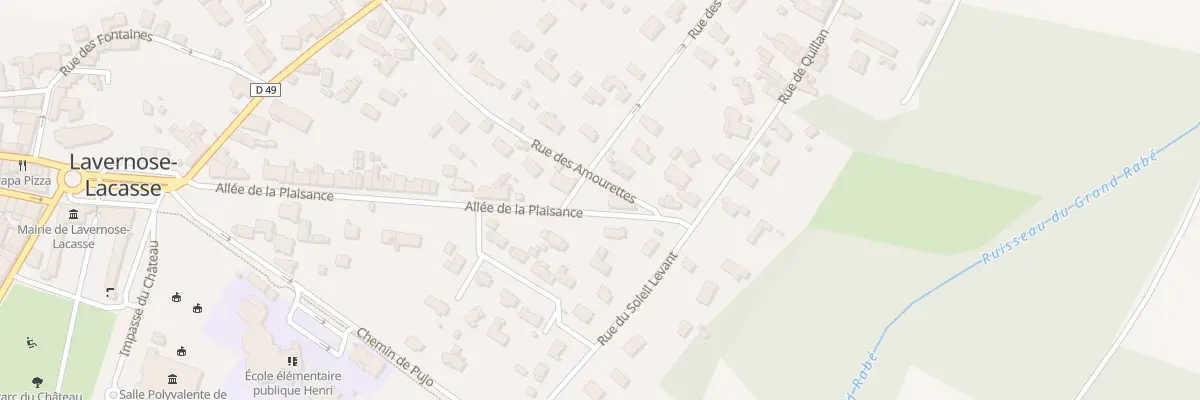 Plan du 45 All de Plaisance à Lavernose-Lacasse