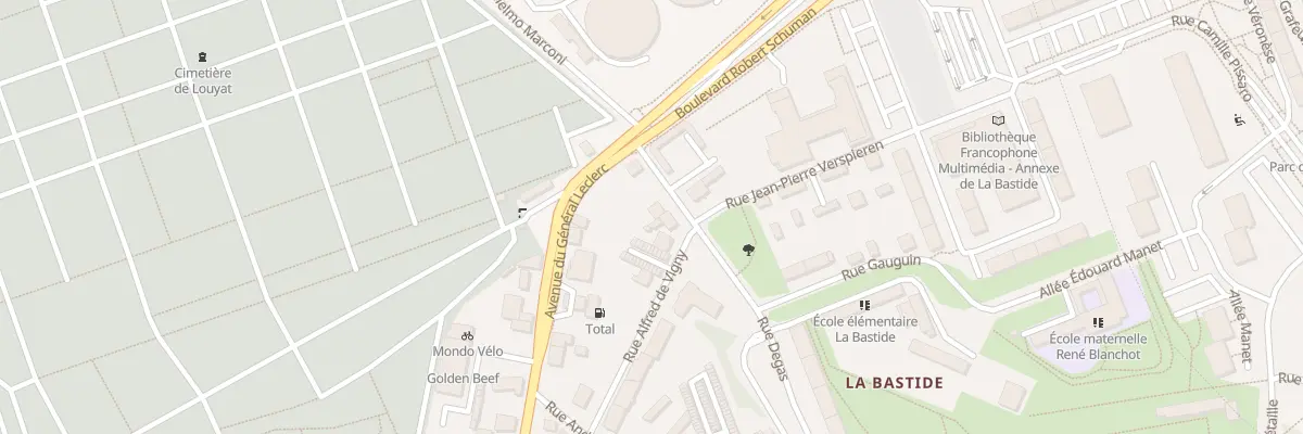 Plan du 57 Rue Degas à Limoges