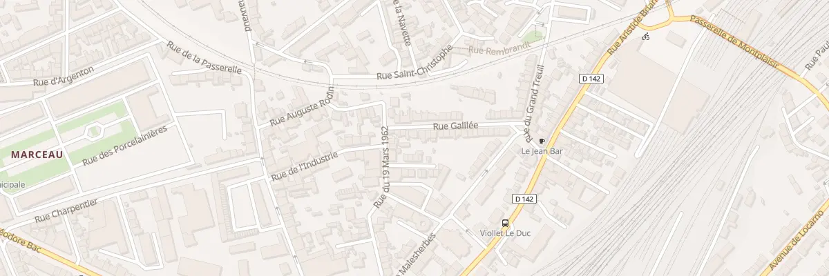 Plan du 10 Rue Galilée à Limoges