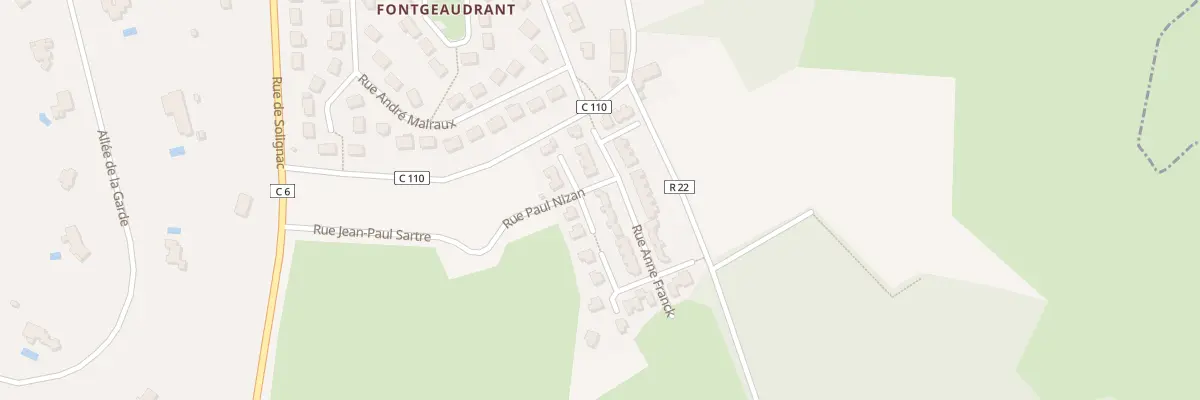 Plan du 13 Rue Anne Franck à Limoges
