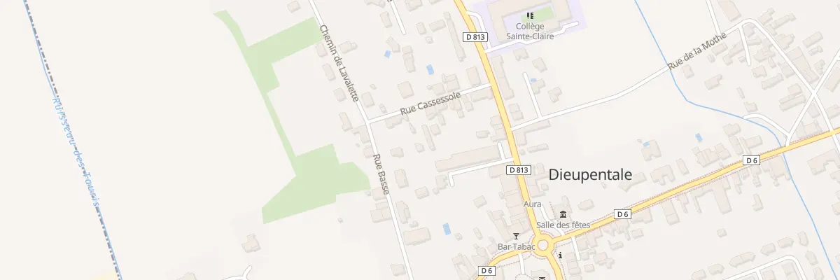 Plan du 7 Rue Cassessole à Dieupentale