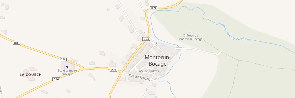 Plan du 5001 Rue Droite à Montbrun-Bocage