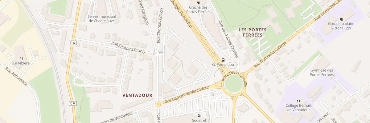 Plan du 14 Rue Bernart de Ventadour à Limoges
