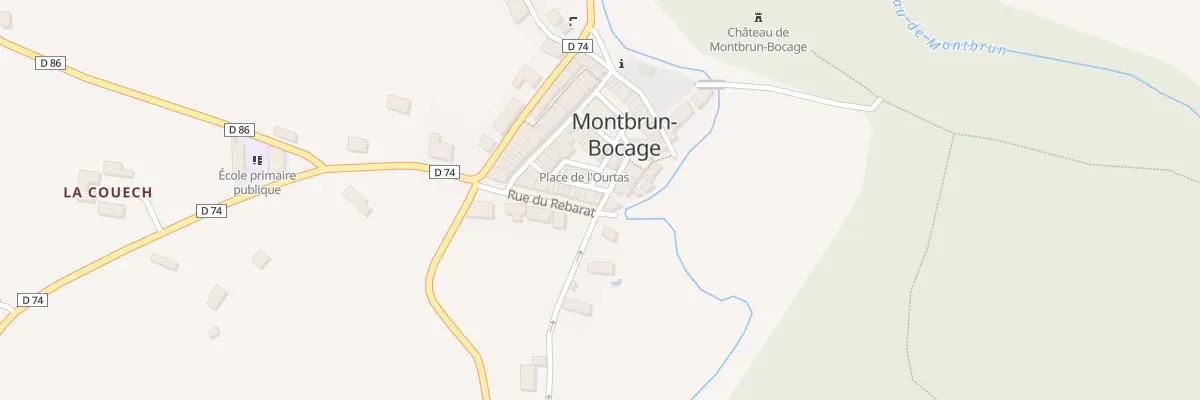 Plan du 183 Village à Montbrun-Bocage