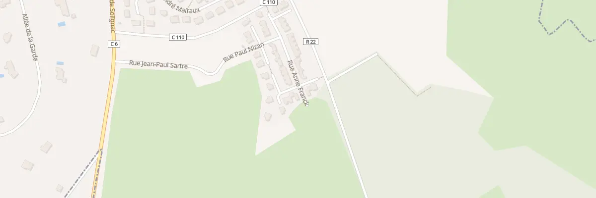 Plan du 26 Rue Anne Franck à Limoges