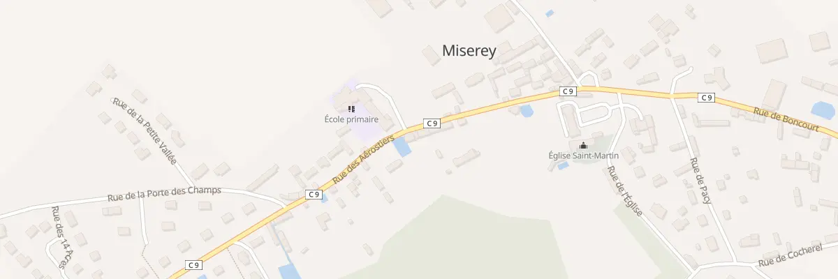 Plan du 3 Rue des Aérostiers à Miserey