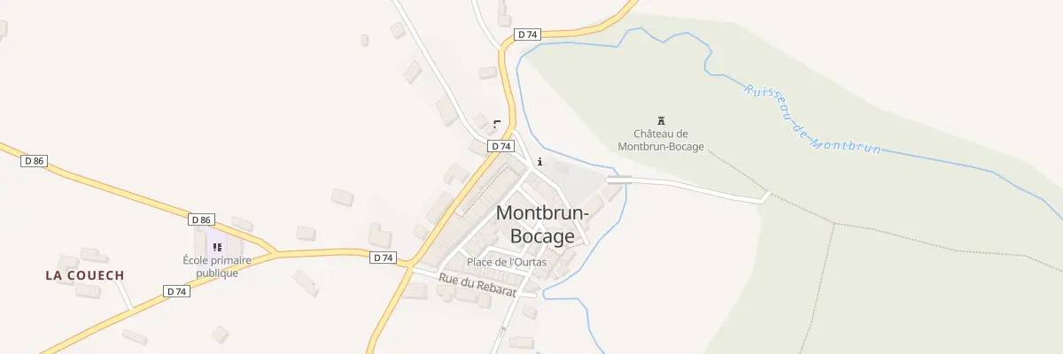 Plan du 205 Village à Montbrun-Bocage