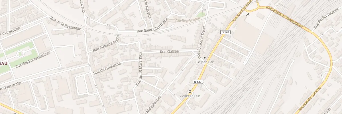 Plan du 24 Rue Galilée à Limoges