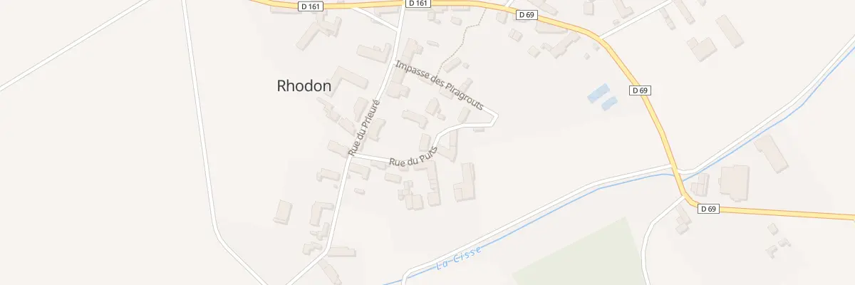 Plan du 3 Rue du Puits à Rhodon
