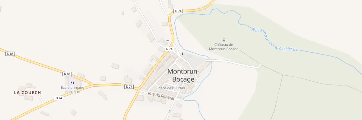 Plan du 206 Village à Montbrun-Bocage