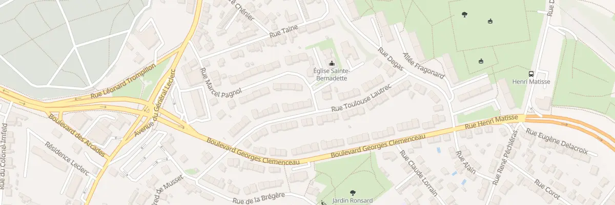 Plan du 28 Rue Toulouse-Lautrec à Limoges