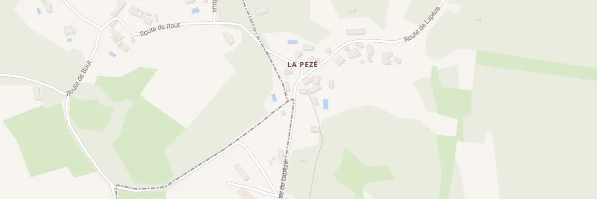 Plan du 2661 Rte de Lapèze à Lherm