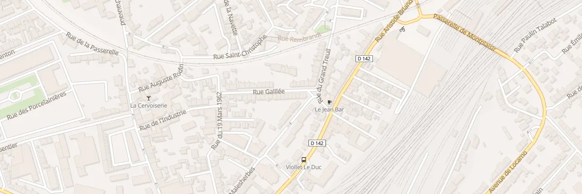 Plan du 34 Rue Galilée à Limoges