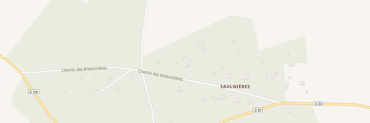 Plan du 21 Che des Bretonnières à Saulnières