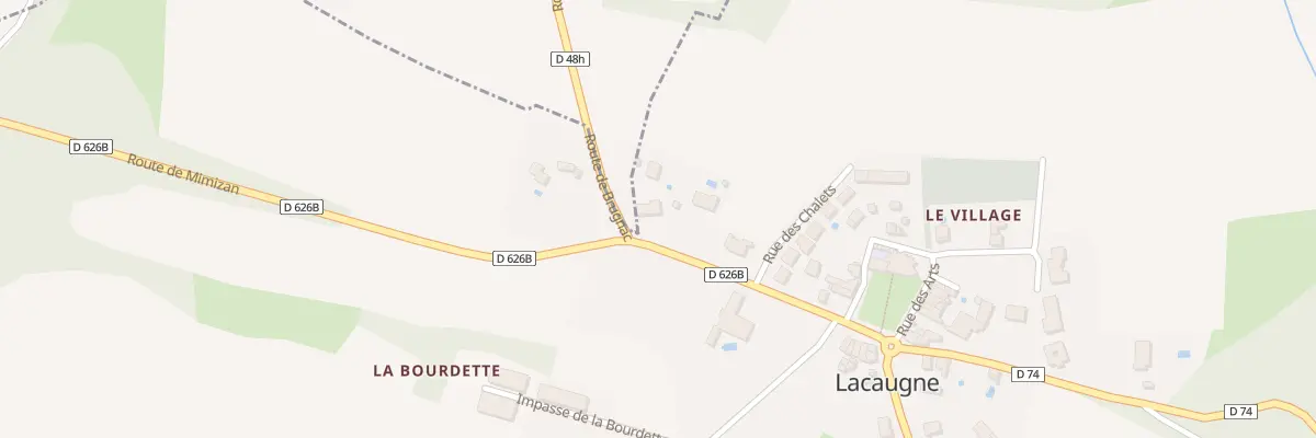 Plan du 40 Rte de Brugnac à Lacaugne
