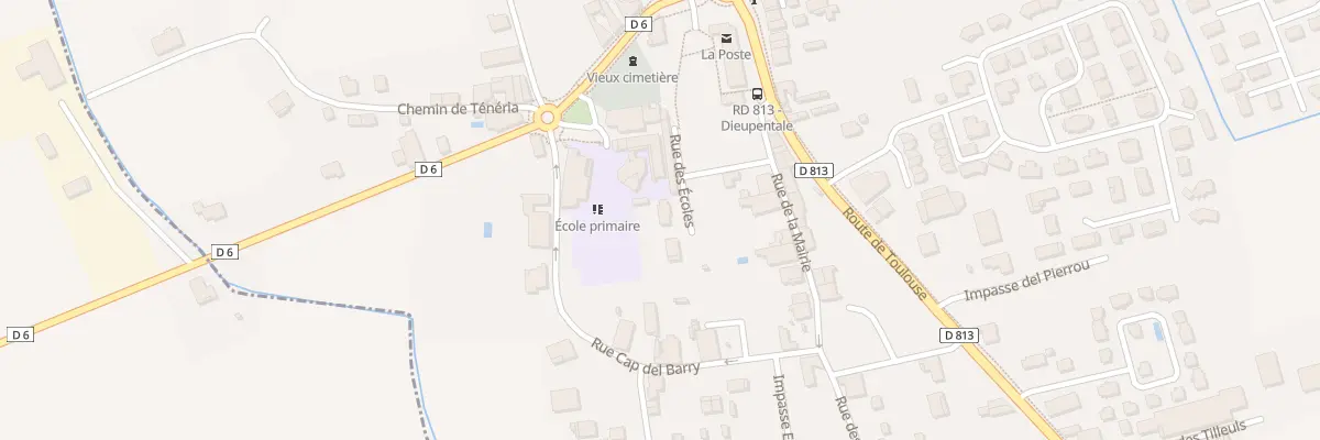 Plan du 4 Rue de la Mairie à Dieupentale