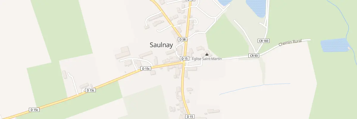 Plan du 3 Rte de Paulnay à Saulnay