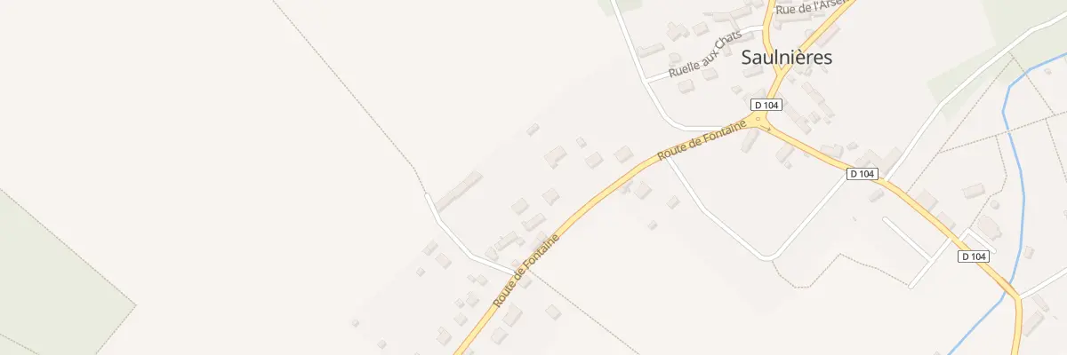 Plan du 10 Rte de Fontaine à Saulnières