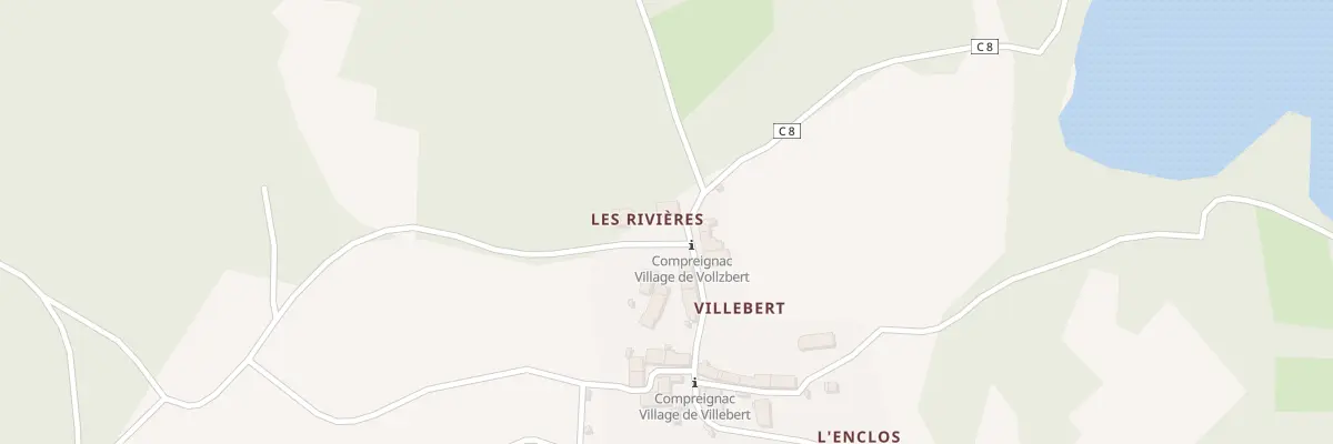 Plan du 5384 Villebert à Compreignac