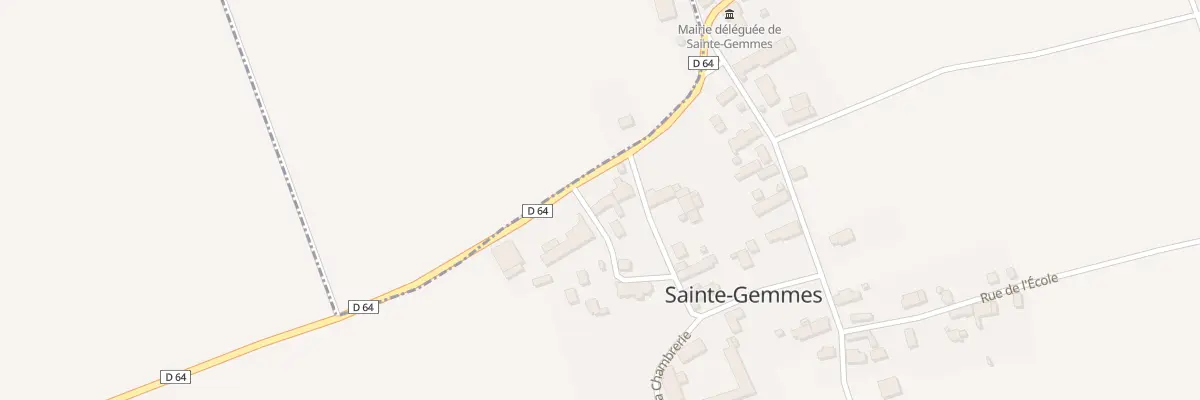 Plan du 1 Rue de l’Eglise à Oucques La Nouvelle