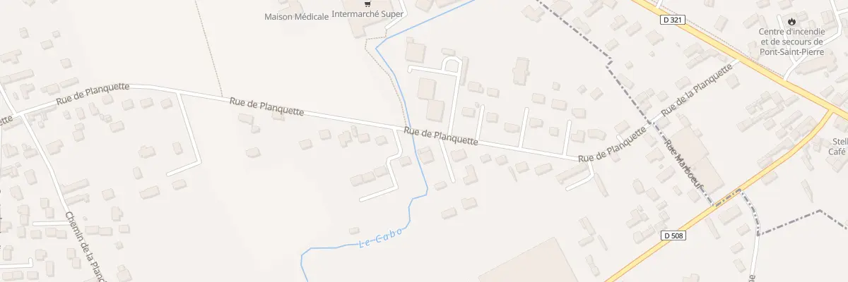 Plan du 38 Rue de la Planquette à Romilly-sur-Andelle