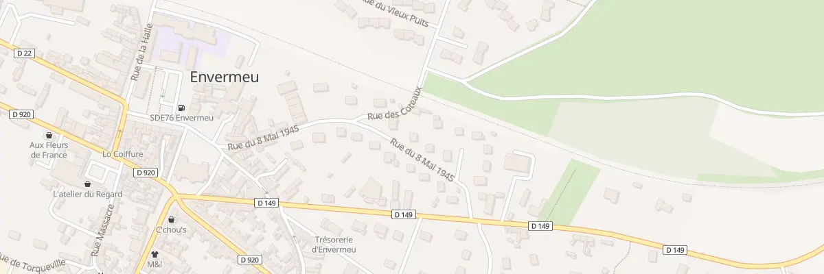 Plan du 11 Rue du 8 Mai 1945 à Envermeu