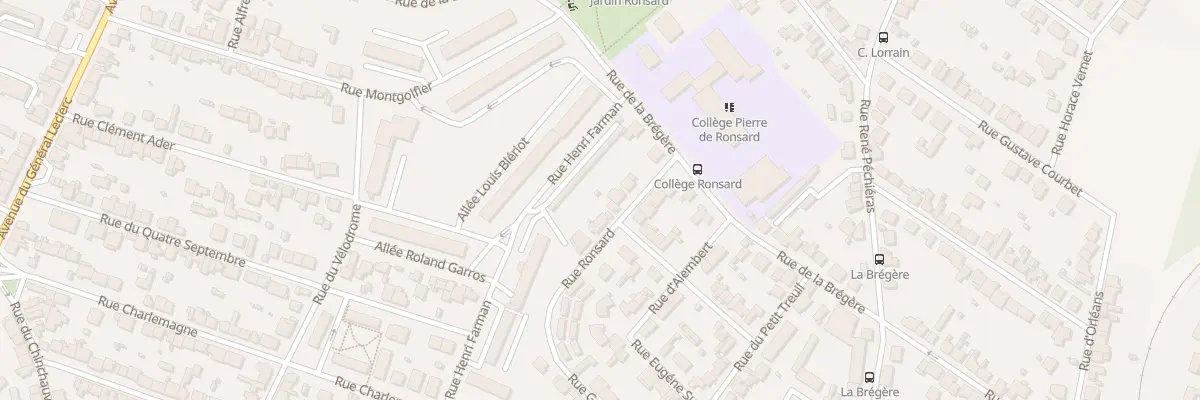 Plan du 12 Rue Ronsard à Limoges