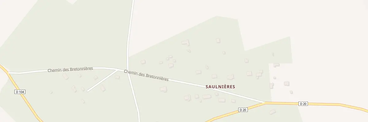 Plan du 23 Che des Bretonnières à Saulnières