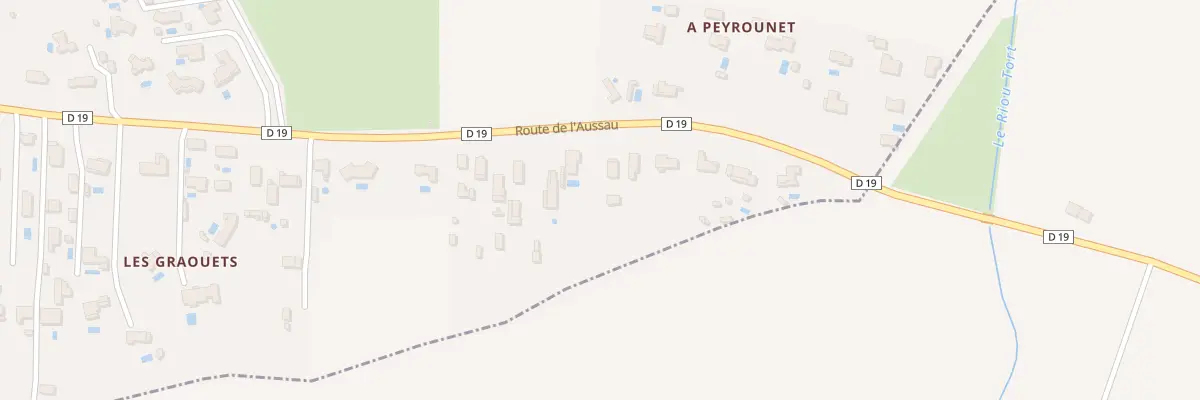 Plan du 748 Rte de l’Aussau à Lamasquère
