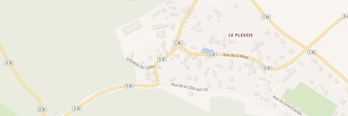 Plan du 3 Rue de la Côte de la Motte à Amfreville-sous-les-Monts