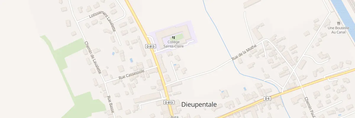Plan du 52 Rue de la Mothe à Dieupentale