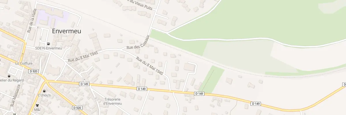 Plan du 21 Rue du 8 Mai 1945 à Envermeu