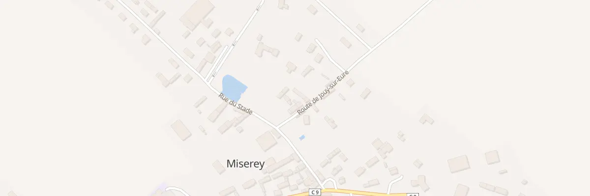 Plan du 1 Rte de Jouy sur Eure à Miserey