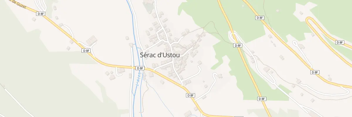 Plan du 5178 Rue de l’Eglise (Serac) à Ustou