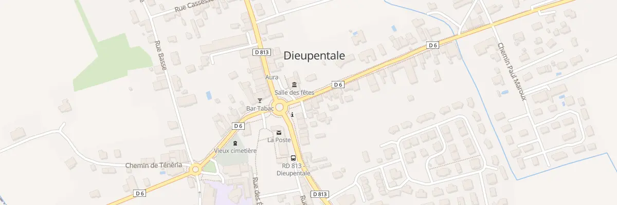 Plan du 2 Rue du Général Larroque à Dieupentale