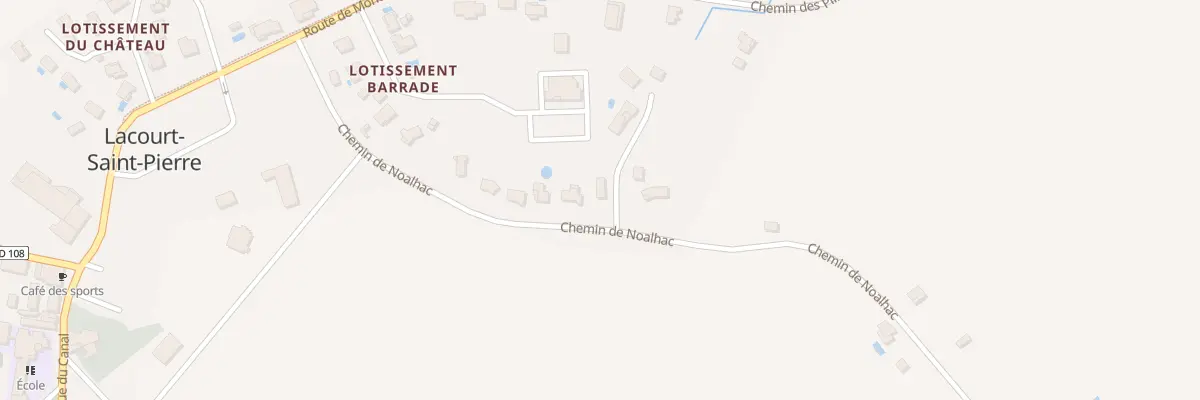Plan du 325 Che de Noalhac à Lacourt-Saint-Pierre