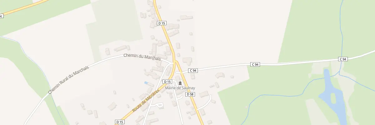 Plan du 14 Rte de Mezieres à Saulnay