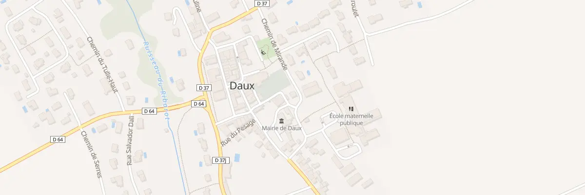Plan du 5 Che de Mirande à Daux