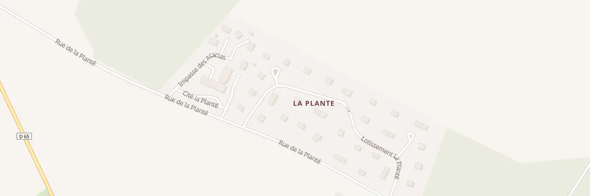 Plan du 8 Lot La Plante à Herqueville