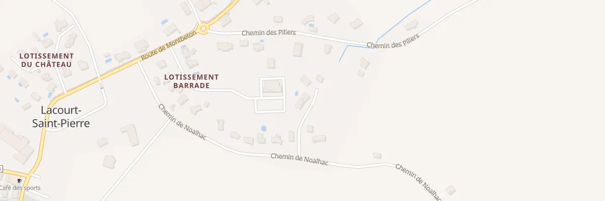 Plan du 353 Che de Noalhac à Lacourt-Saint-Pierre