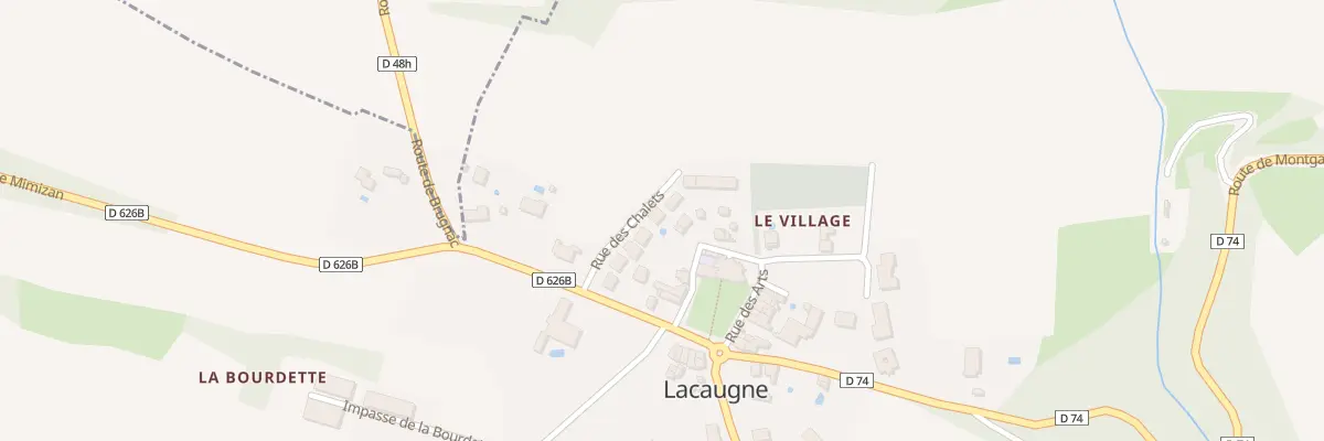 Plan du 10 Rue des Chalets à Lacaugne