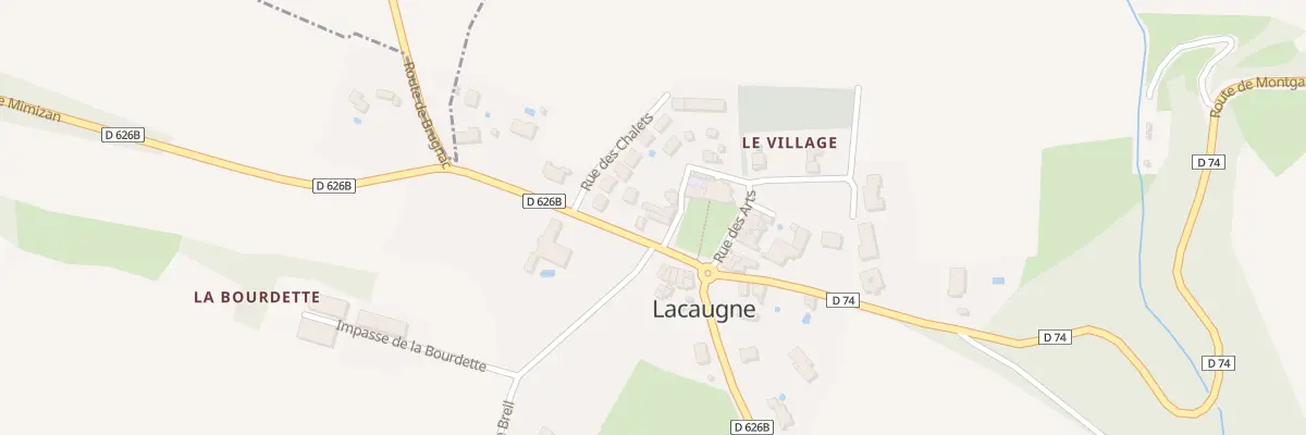 Plan du 54 Rte de Mimizan à Lacaugne