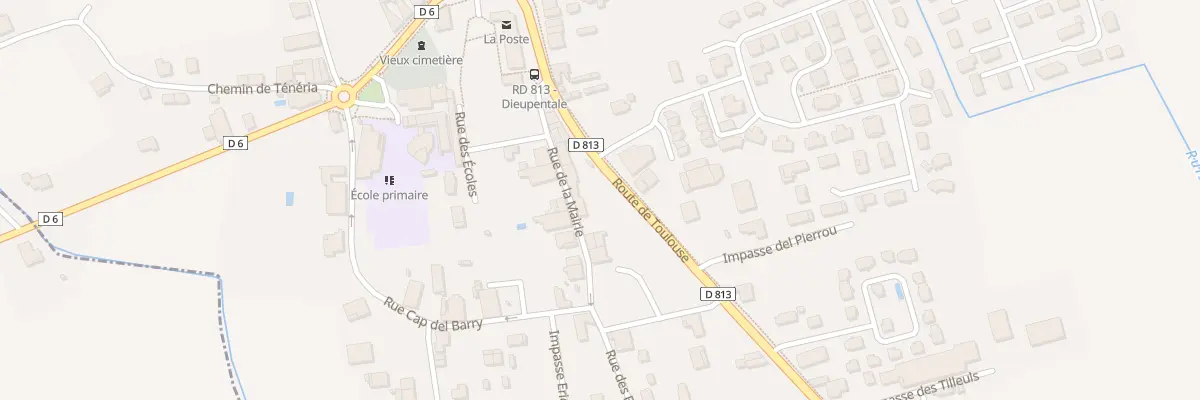 Plan du 9 Rue de la Mairie à Dieupentale
