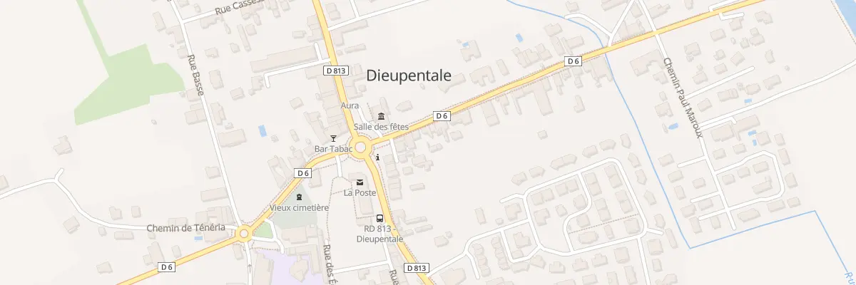 Plan du 6 Rue du Général Larroque à Dieupentale