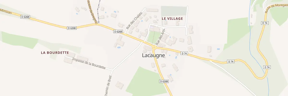 Plan du 21 Rte de Mimizan à Lacaugne
