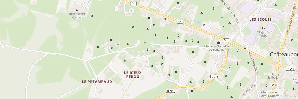 Plan du 20 Av du Général de Gaulle à Châteauponsac
