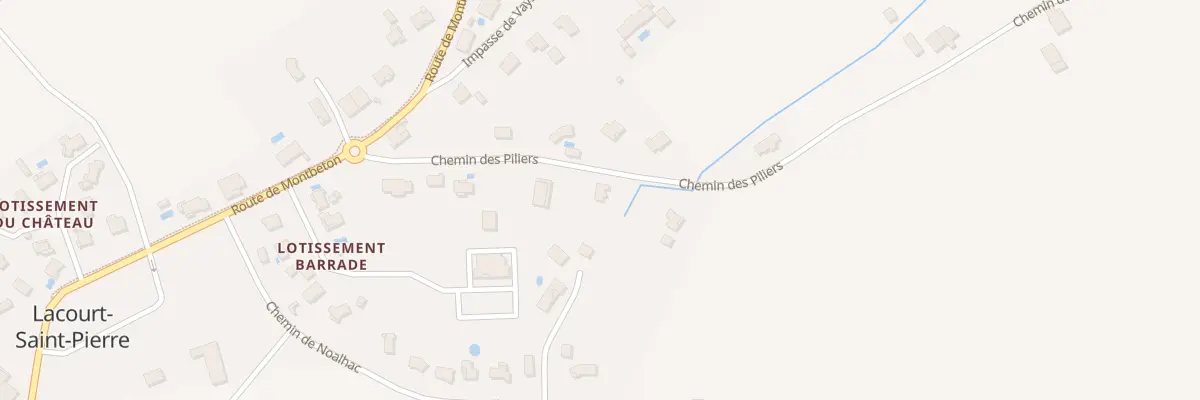 Plan du 252 Che des Pilliers à Lacourt-Saint-Pierre