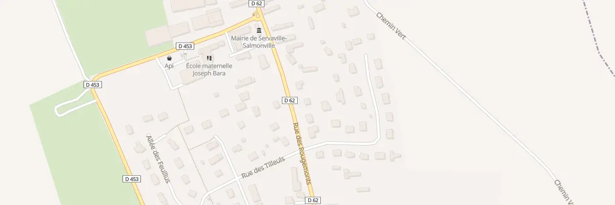 Plan du 204 Rue des Rougemonts à Servaville-Salmonville