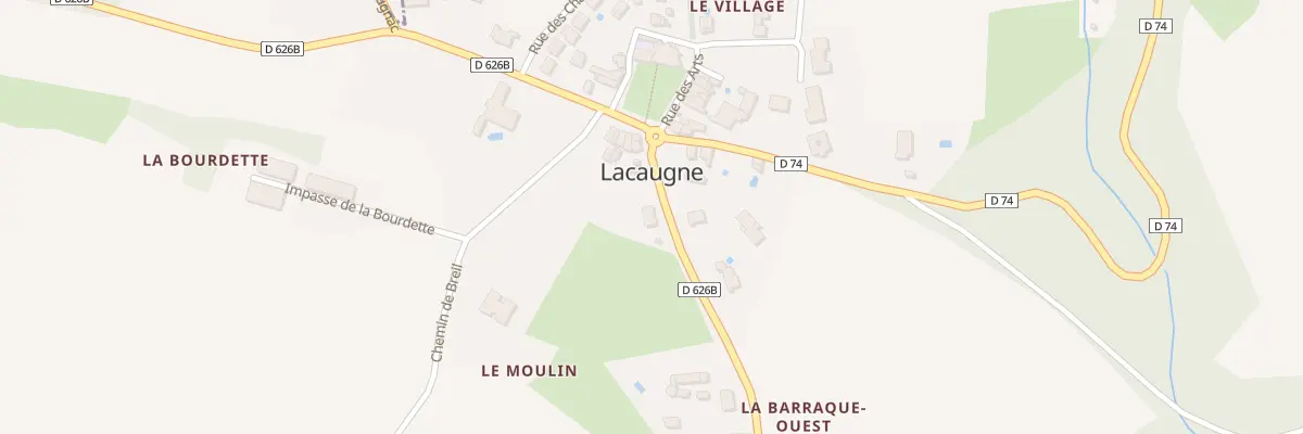 Plan du 82 Rte de Lezat à Lacaugne