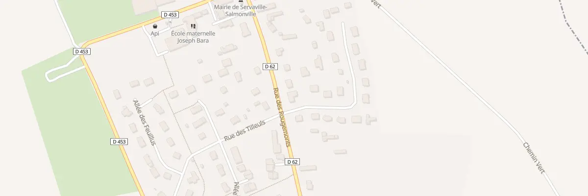Plan du 238 Rue des Rougemonts à Servaville-Salmonville